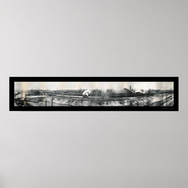 Póster Steel Mills Gary IN Photo 1912 (Frente)