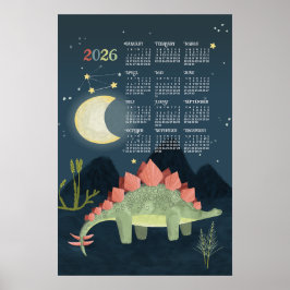 Póster Stegosaur, Poster del Calendario 2026