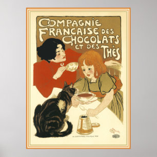 Póster Steinlen - Compagnie Francaise des Chocolats