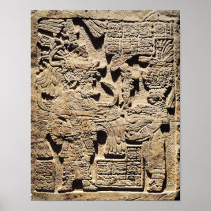 Póster Stela depicting a High Priest and a Woman