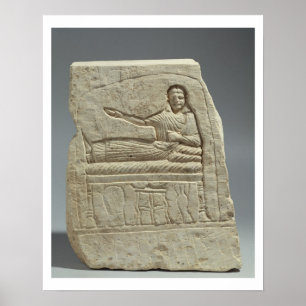 Póster Stela funerario en nombre de la señora Artemis,