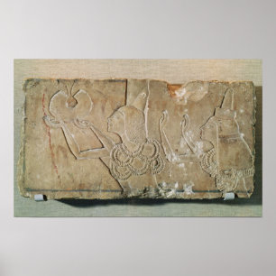 Póster Stele depicting Ay  and his wife Teye