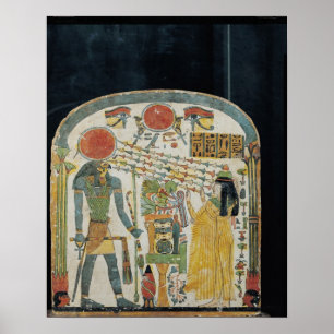 Póster Stele of the Lady Taperet before Re-Horakhty