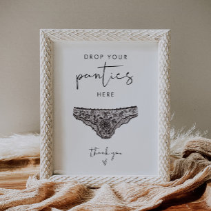 Póster STELLA Drop Your Panties Bachelorette Game Rótulo