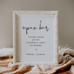 Póster STELLA Funny Open Bar Boda Rótulo<br><div class="desc">Descubra el atractivo cautivador de nuestra colección Stella, elaborada meticulosamente para infundir su ducha de bebé con un aire de minimalismo moderno y un toque de sofisticación. Diseñado para combinar a la perfección el encanto bohemio con la elegancia atemporal, esta colección versátil garantiza elevar la estética de cualquier tipo de...</div>