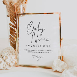 Póster STELLA Nombre del bebé Ideas Rótulo de juego