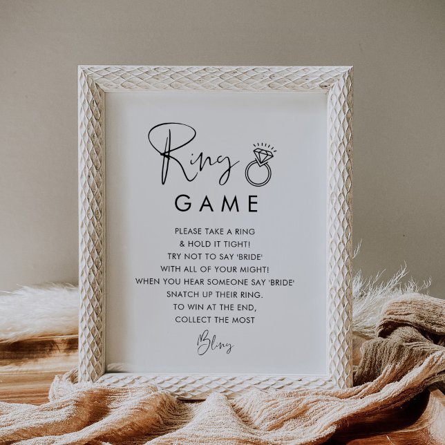 Póster STELLA Ring Game Bridal Shower Rótulo (Subido por el creador)