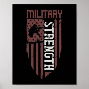 Póster Stength Militar