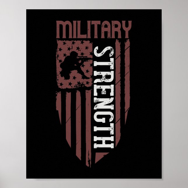 Póster Stength Militar (Frente)