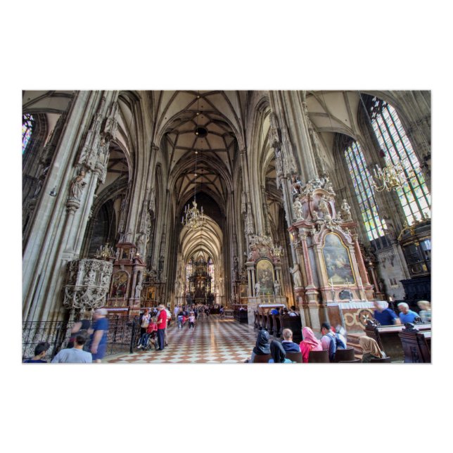 Póster Stephansdom, Viena Austria (Anverso)