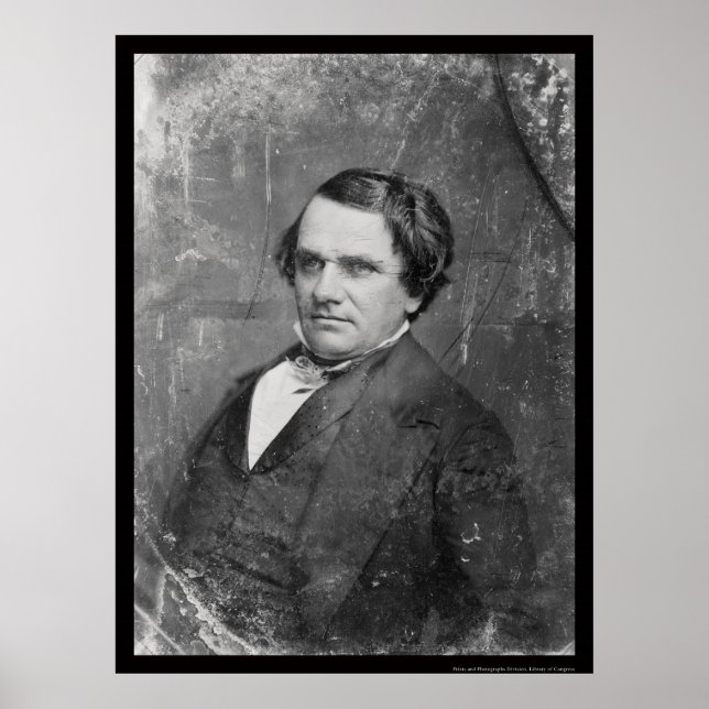 Póster Stephen Arnold Douglas Daguerreotype 1844 (Frente)