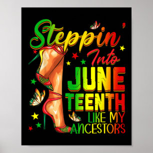 Póster Steppin Al 12 De Junio Como Mis Ancestros Altos Aq