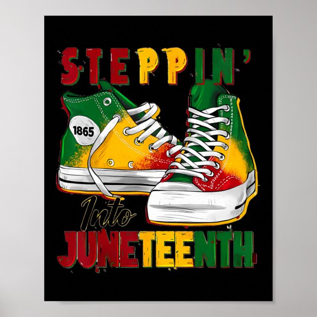 Póster Steppin En Junio Como Mis Ancestros 1865 Libre (Frente)
