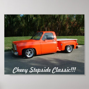 Póster ¡stepside, obra clásica de Chevy Stepside!!!