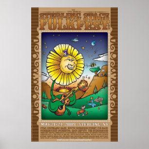 Póster Sterling Folk Fest 09delineado