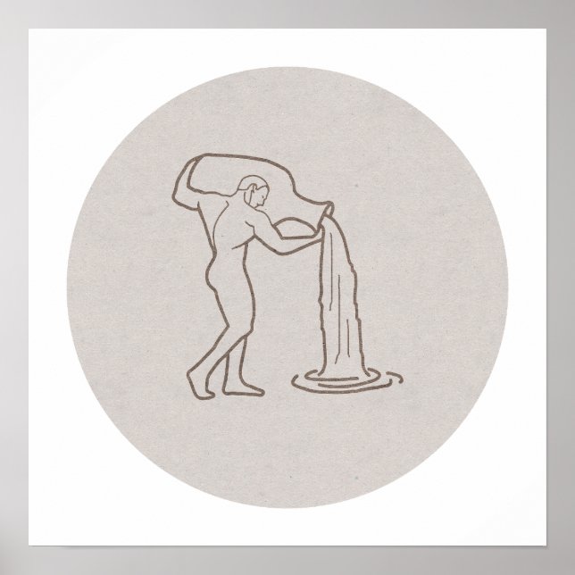 Póster Sternzeichen Wassermann -  (Frente)
