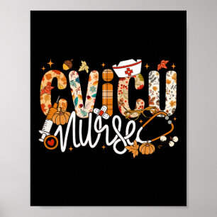 Póster Stethoscope Cvicu Nurse Fall Yall Otoño Deja El