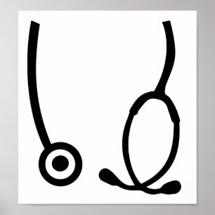 Póster Stethoscope médica