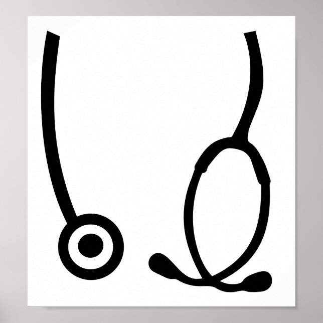 Póster Stethoscope médica (Frente)