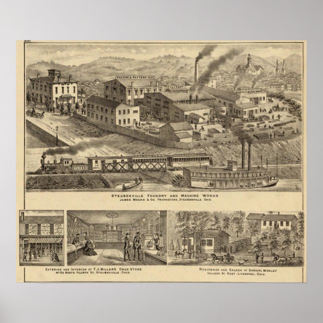 Póster Steubenville Foundry and Machine Works (Frente)