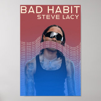 Póster Steve lacy poster mal hábito