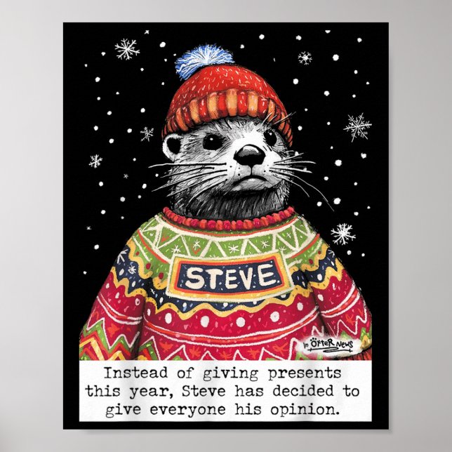 Póster Steve Otter En Lugar De Dar Este Año  (Frente)