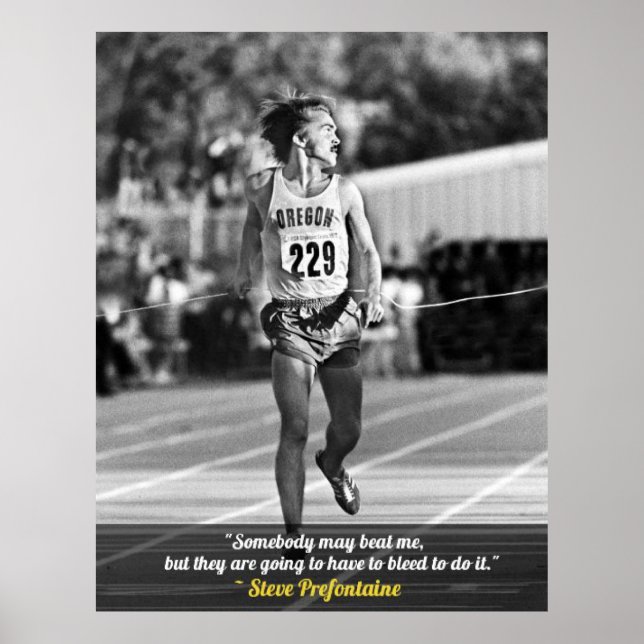 Póster Steve Prefontaine Cotes (Frente)