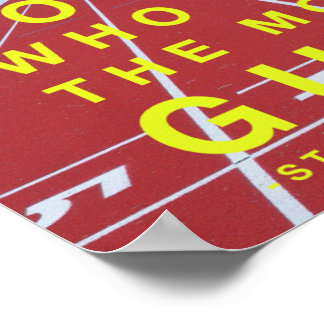 Póster Steve Prefontaine, Poster en Motivación