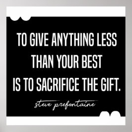 Póster Steve Prefontaine Running Citas