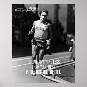 Póster Steve Prefontaine Stop Pre
