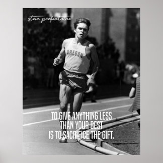 Póster Steve Prefontaine Stop Pre