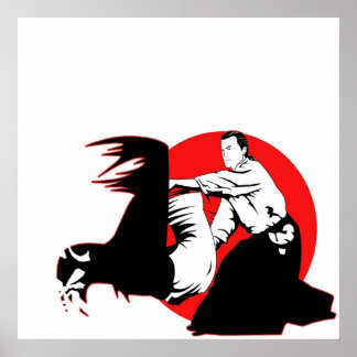 PÓSTER STEVEN SEAGAL AIKIDO MARTIAL ARTES JAPÓN KANJI