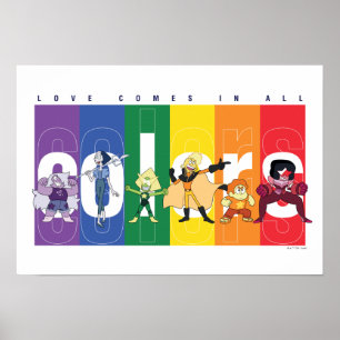 Póster Steven Universe - El amor viene en todos los color
