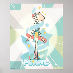 Póster Steven Universe   Gráfico de caracteres de perla