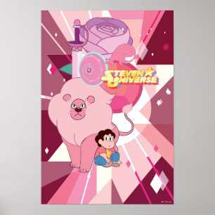 Póster Steven Universe   Legado Rosa Quartz