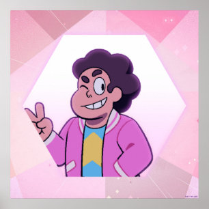 Póster Steven Universe   Retrato de diamante rosa