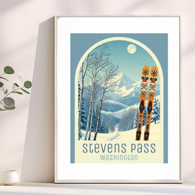 Póster Stevens Pass Washington ski vacation Poster (Subido por el creador)
