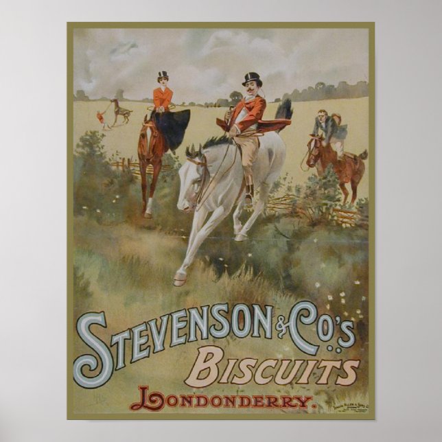 Póster Stevenson Cos. Biscuits Londonderry Ad (Frente)