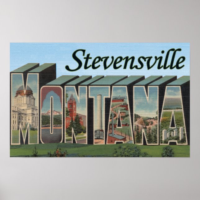 Póster Stevensville, Montana (Frente)