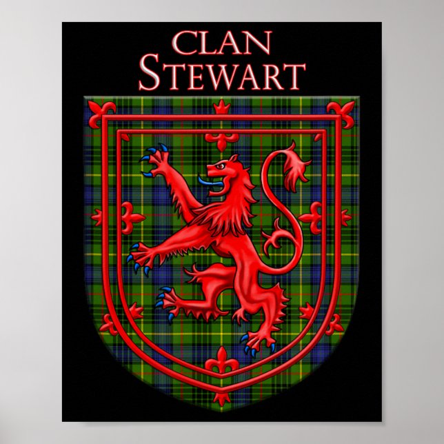 Póster Stewart Hunting Tartan Scottish Plaid (Frente)