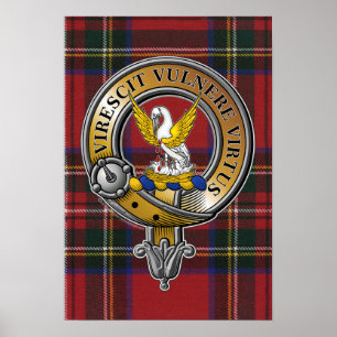 Póster Stewart Tartan & Badge