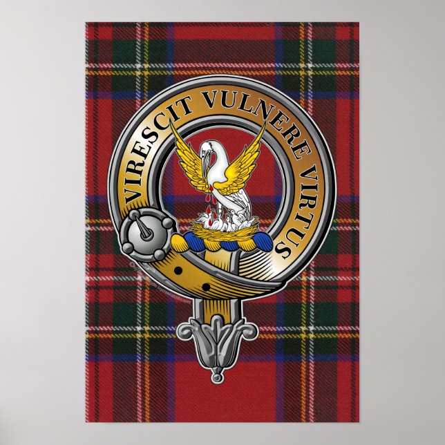 Póster Stewart Tartan & Badge (Frente)