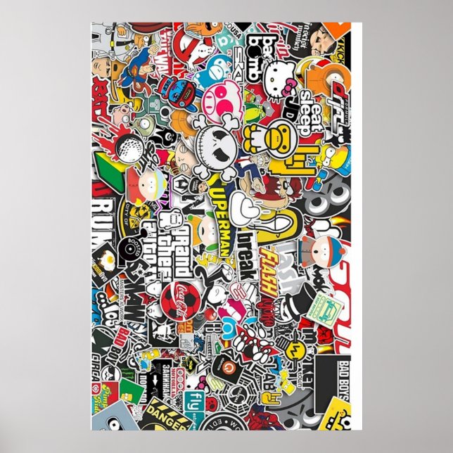 Póster Sticker Bomb (Frente)