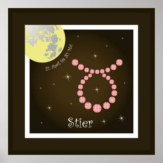 Póster Stier 21. Abril bis 20. Mai Poster (Frente)