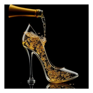 Póster Stiletto y Sparkling Wine Bar
