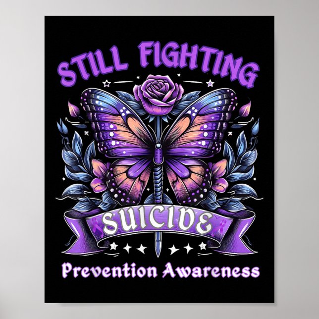 Póster Still Fighting Suicide Prevention Awareness Butter (Frente)