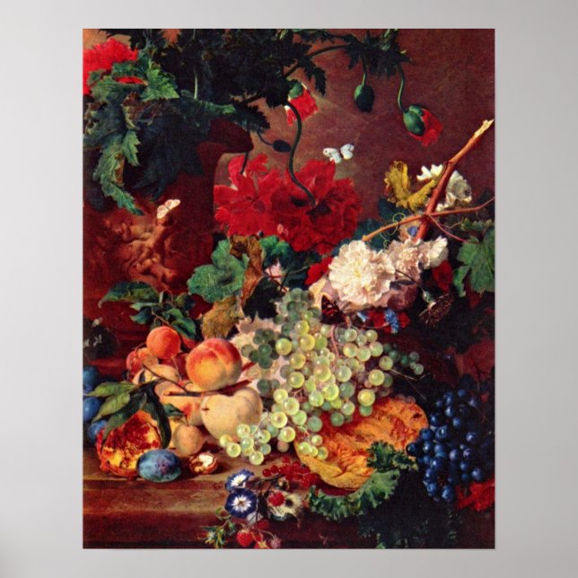 Póster Still Life by Jan van Huysum (Frente)
