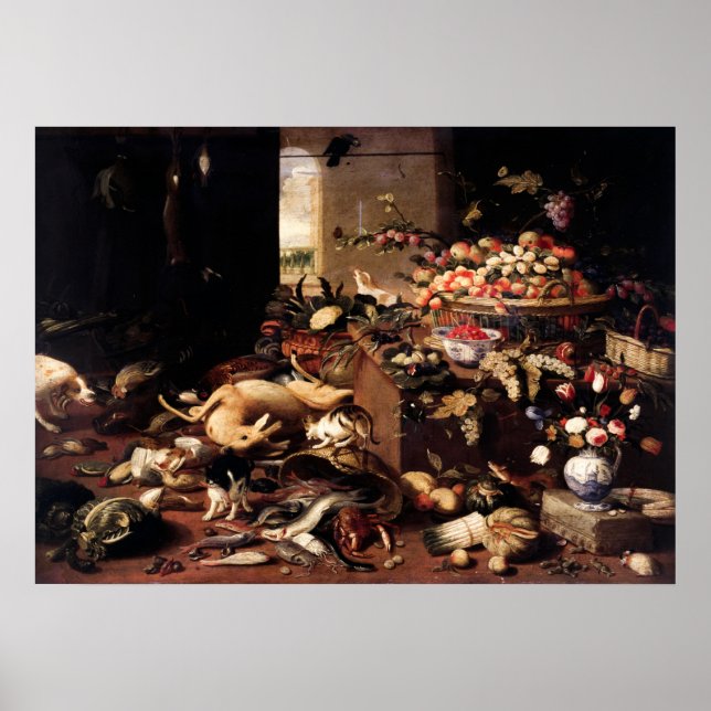 Póster Still Life by Jan van Kessel the Elder (Frente)