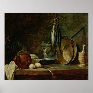 Póster Still life: Fast Day Menu, 1731