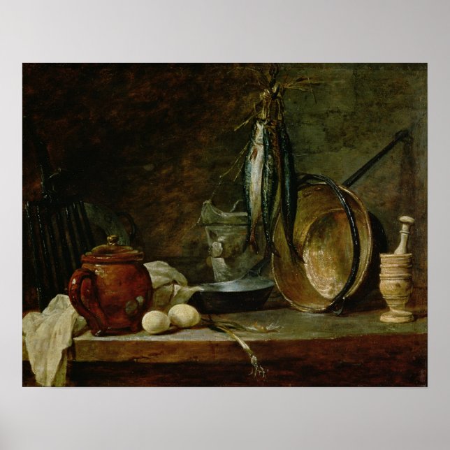 Póster Still life: Fast Day Menu, 1731 (Frente)